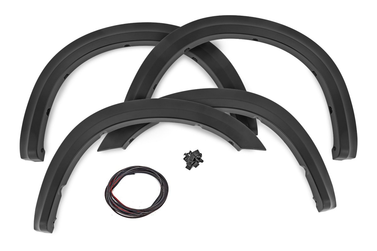 Ram 2500 Fender Flares - Rough Country - Sport - Ceramic Gray - '19-'26
